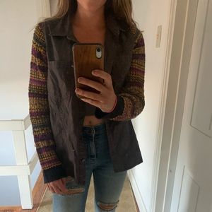 We the Free Button Up Knit Shirt